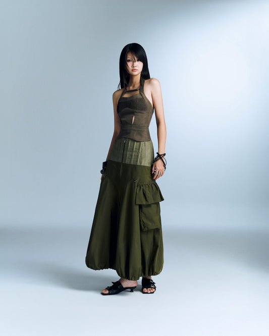 MURELLE SKIRT (MOSS GREEN)