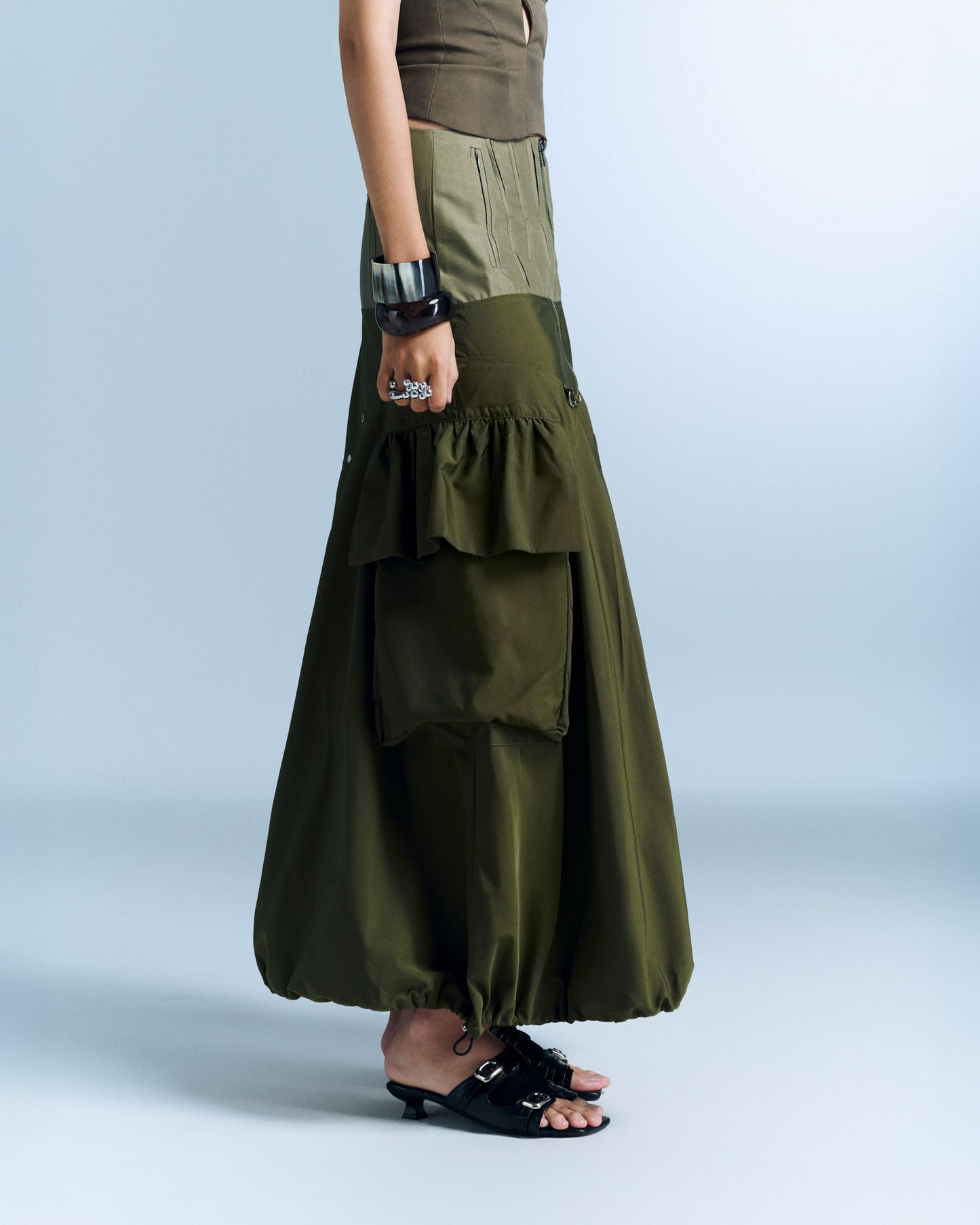 MURELLE SKIRT (MOSS GREEN)