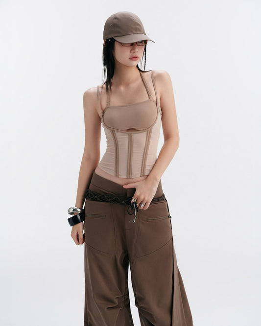 MELIOS MESH TOP (BEIGE)