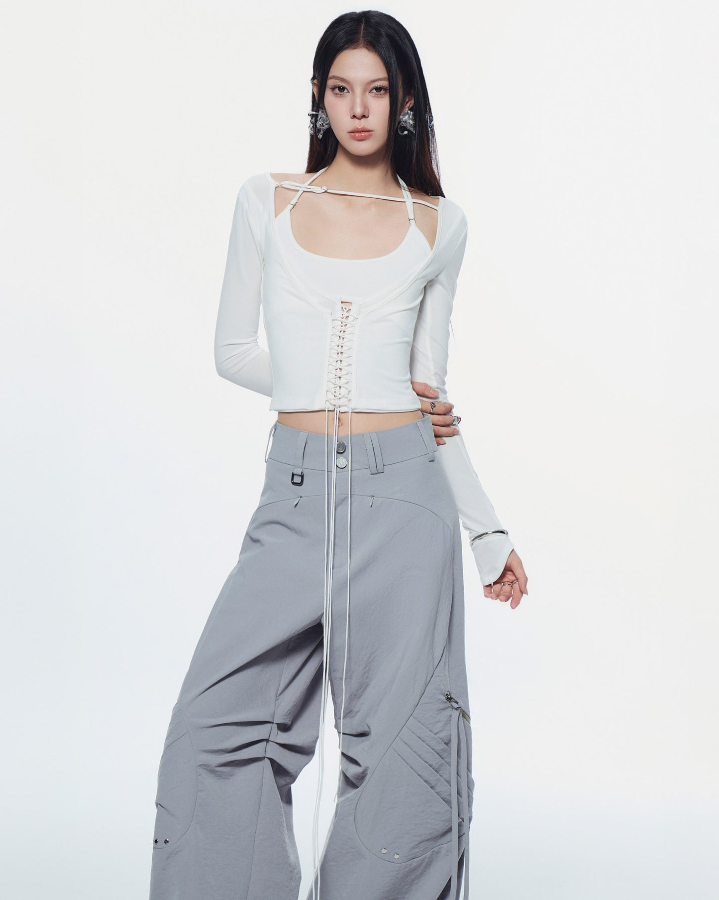 DEWDROP PANTS (GREY)