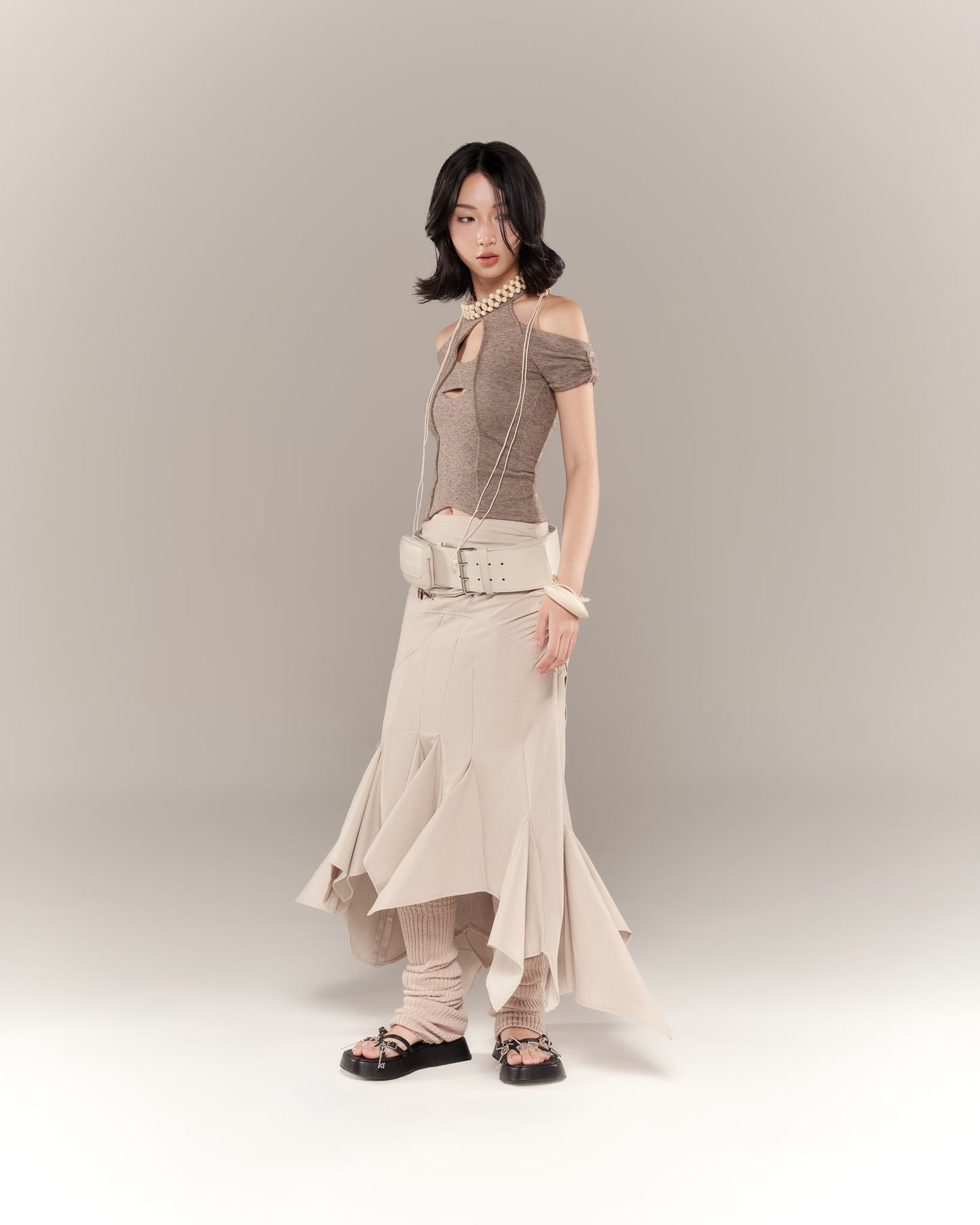SHANNON SKIRT (BEIGE)