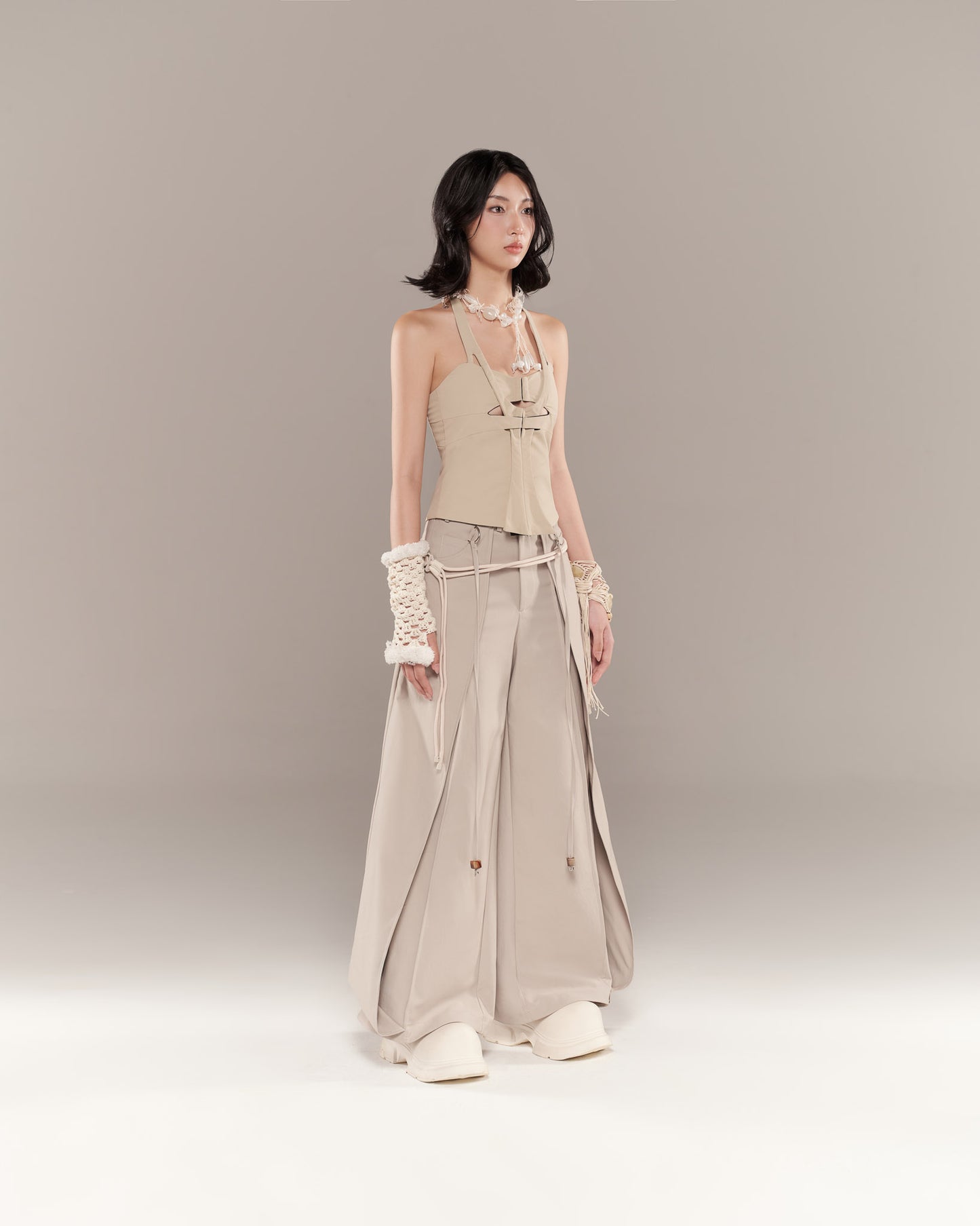 CALYPSO PANTS (GREY BEIGE)