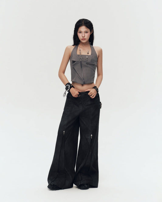 QUENTIN PANTS (BLACK GREY)