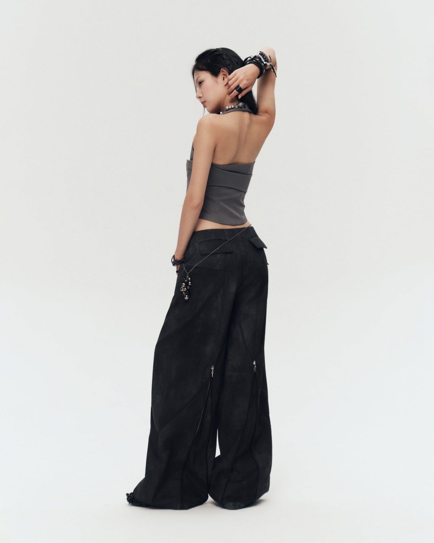 QUENTIN PANTS (BLACK GREY)
