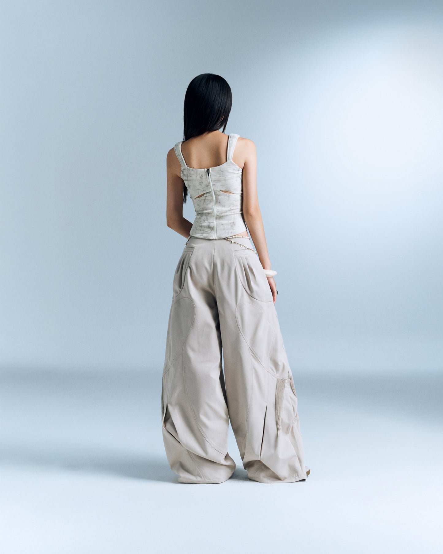 SAIDE TOP (MARBLE WHITE)