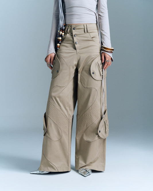 PAISLEY PANTS (BEIGE)