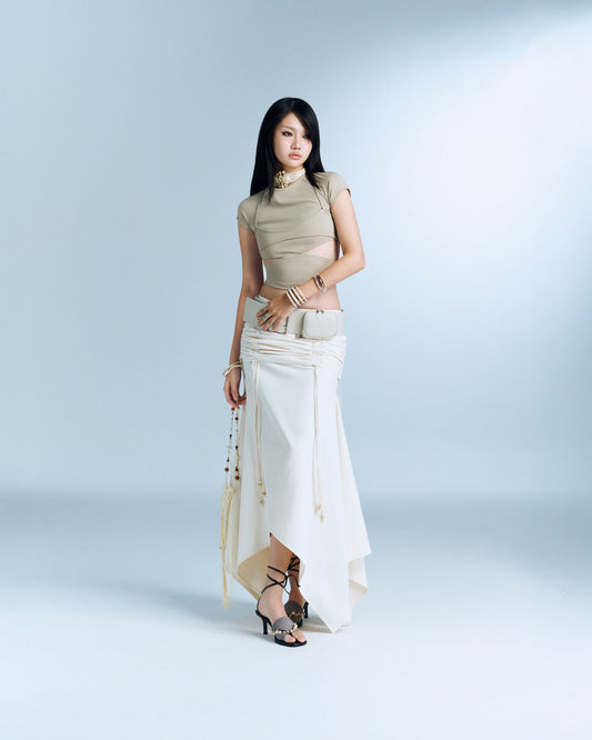 HARLOW SKIRT (IVORY)