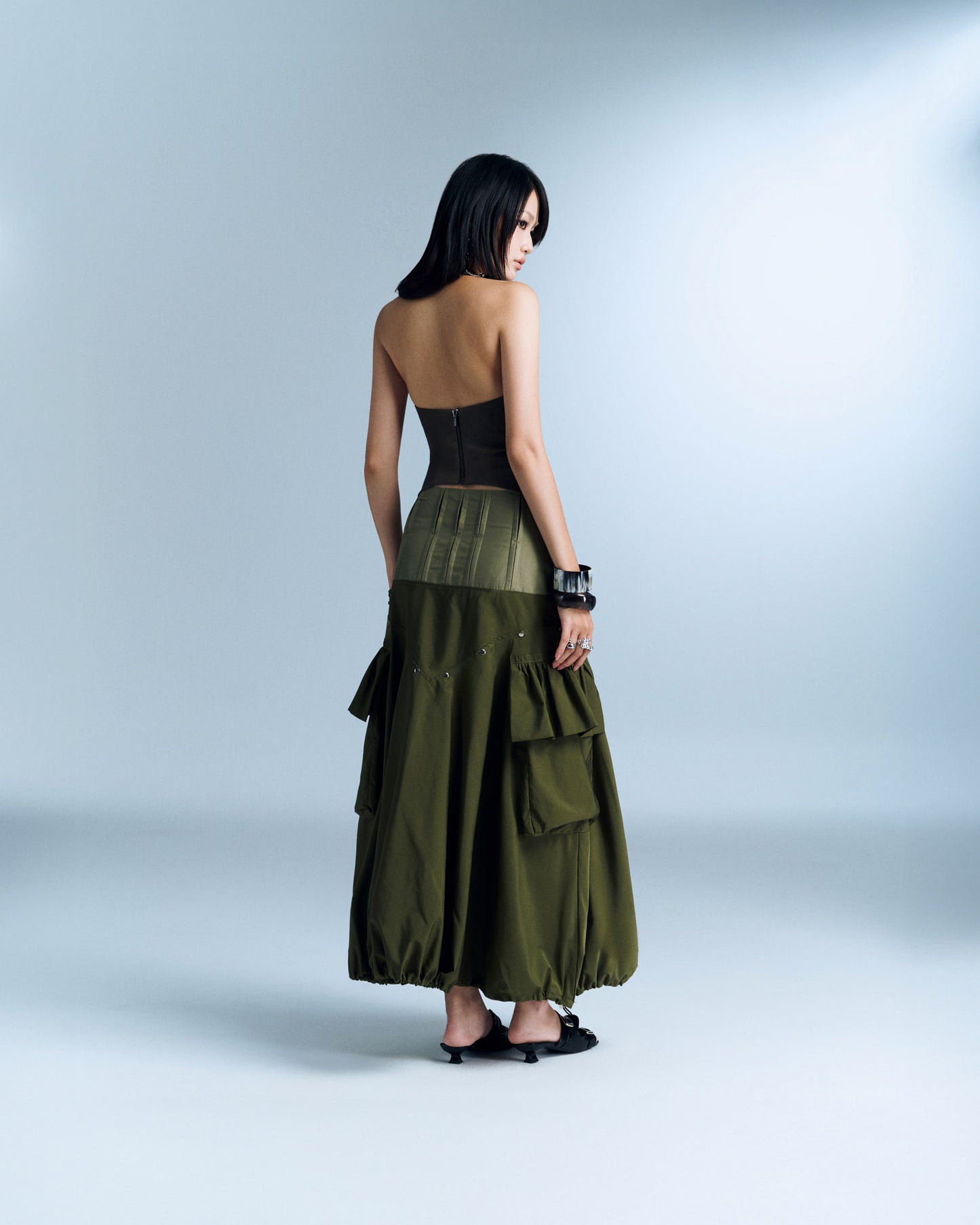 MURELLE SKIRT (MOSS GREEN)