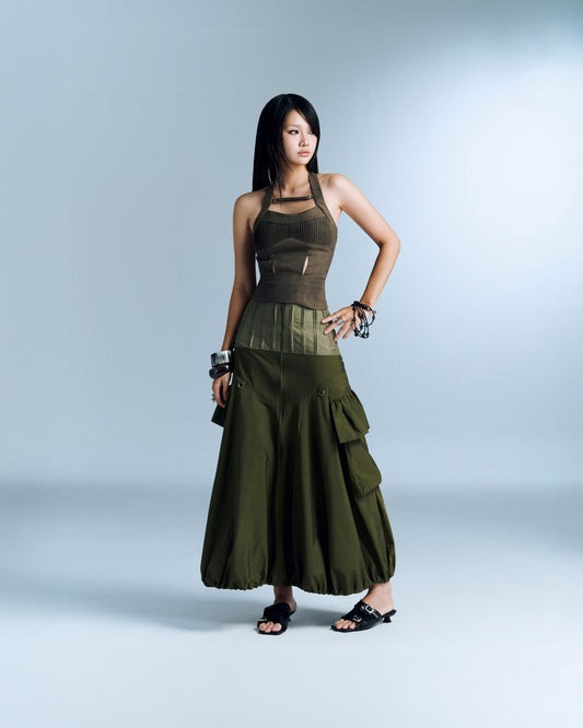 MURELLE SKIRT (MOSS GREEN)