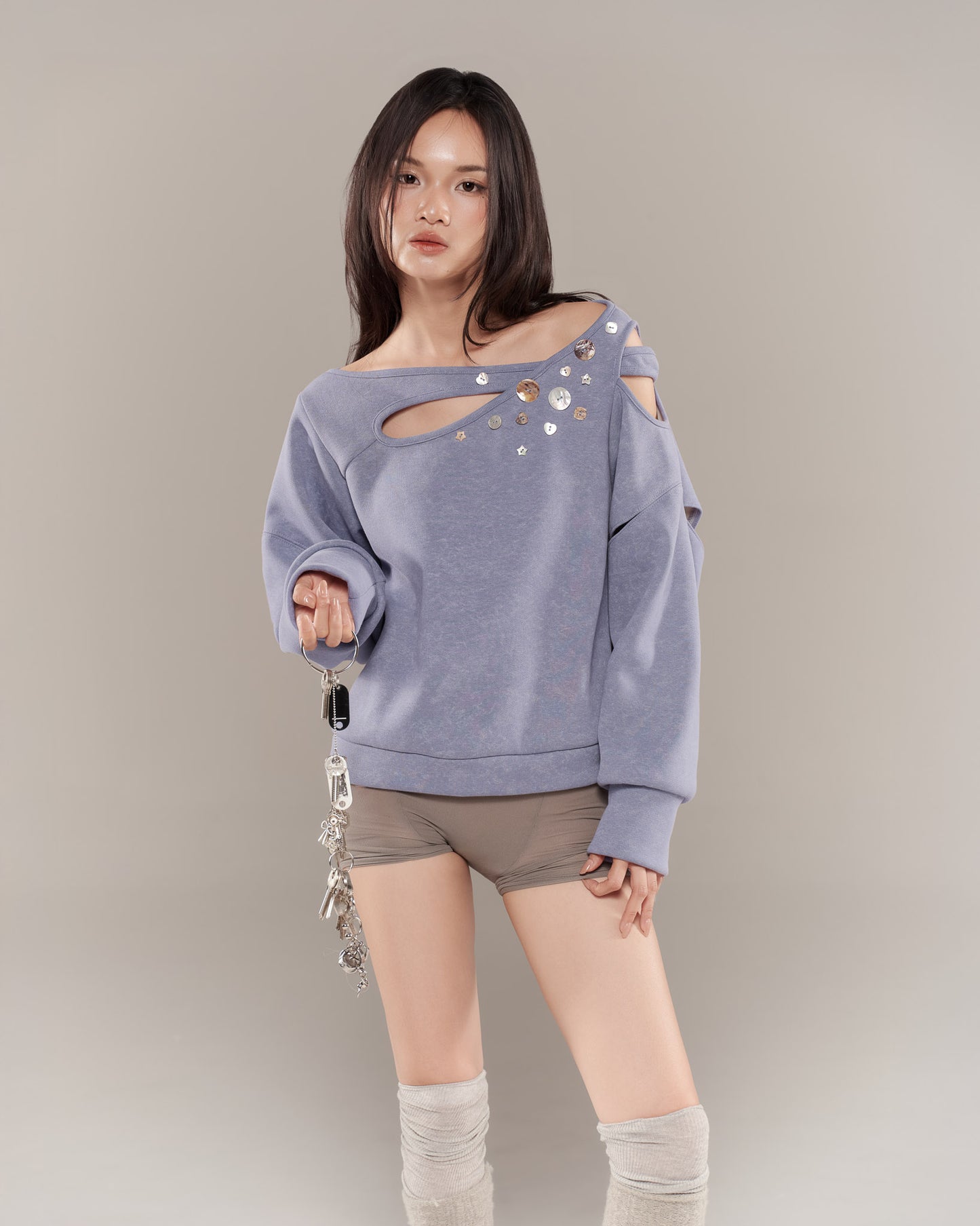 CHARO SWEATER (PURPLE BLUE)