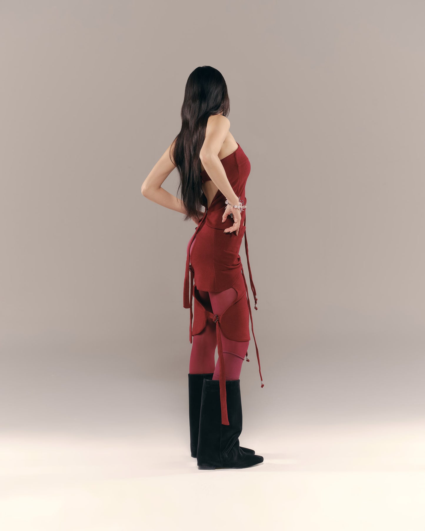 CHERIE HALTER TOP (RED)