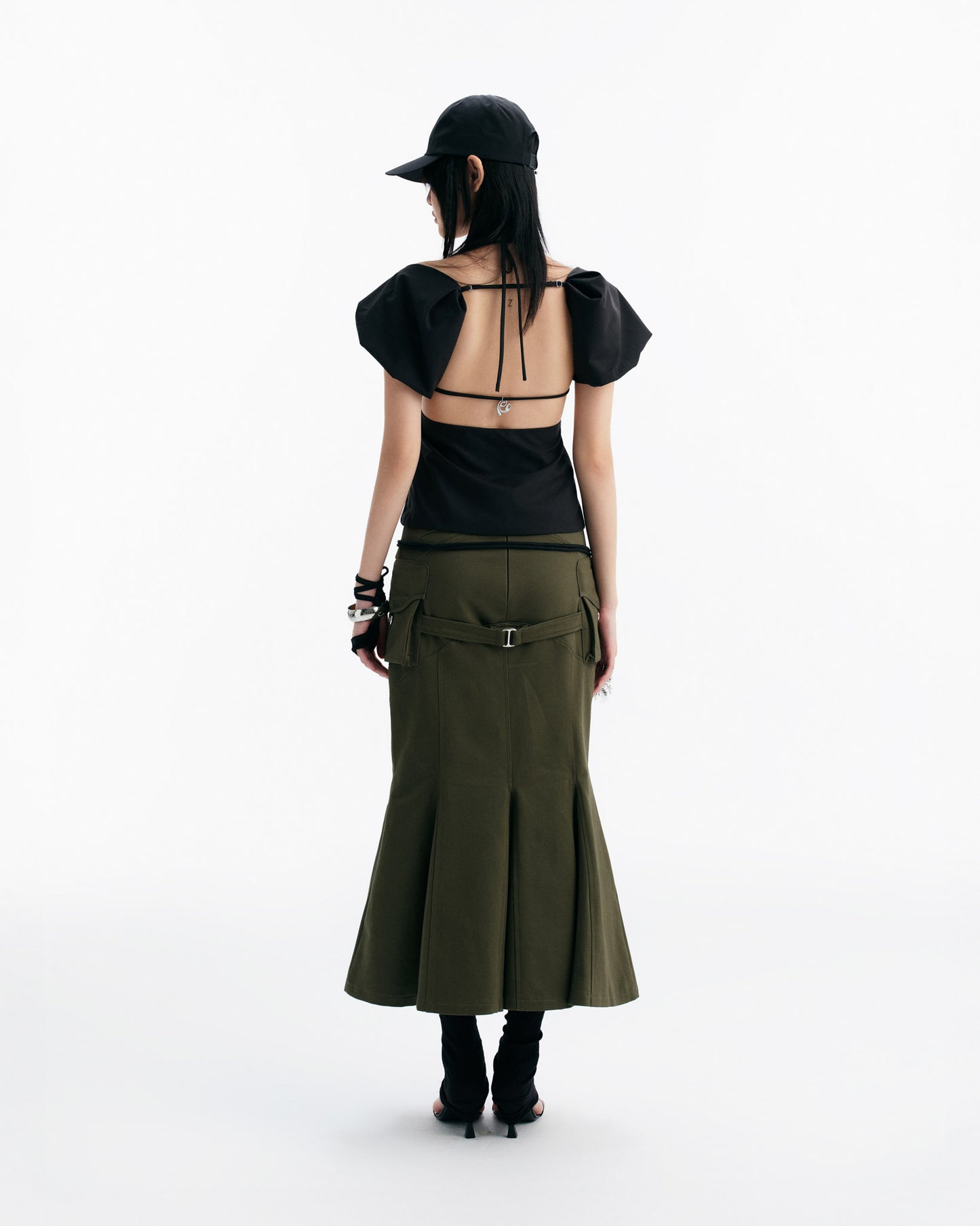 MIRAMON FLARED SKIRT (GREEN)