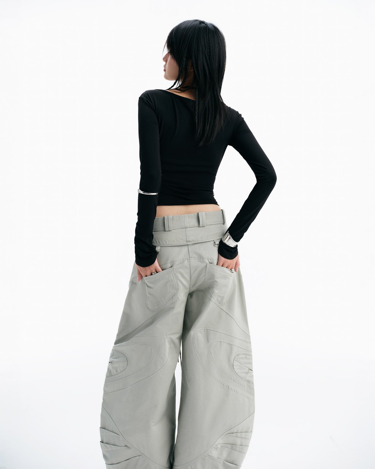 BISOU LONG SLEEVE TOP (BLACK)