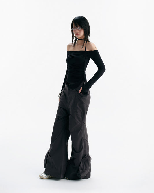 MELVIN LONG SLEEVE TOP (BLACK)