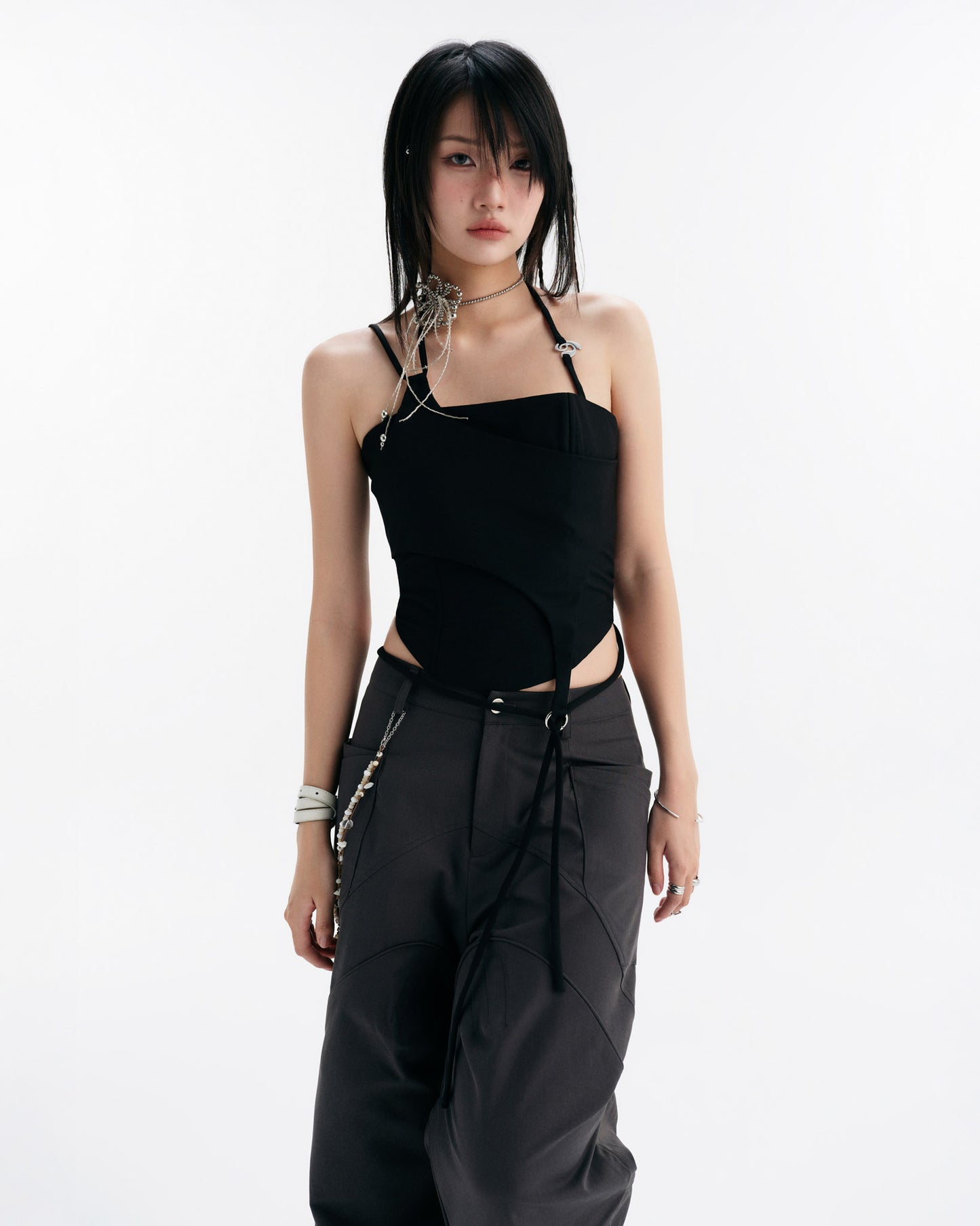 LULLABY HALTER TOP (BLACK)