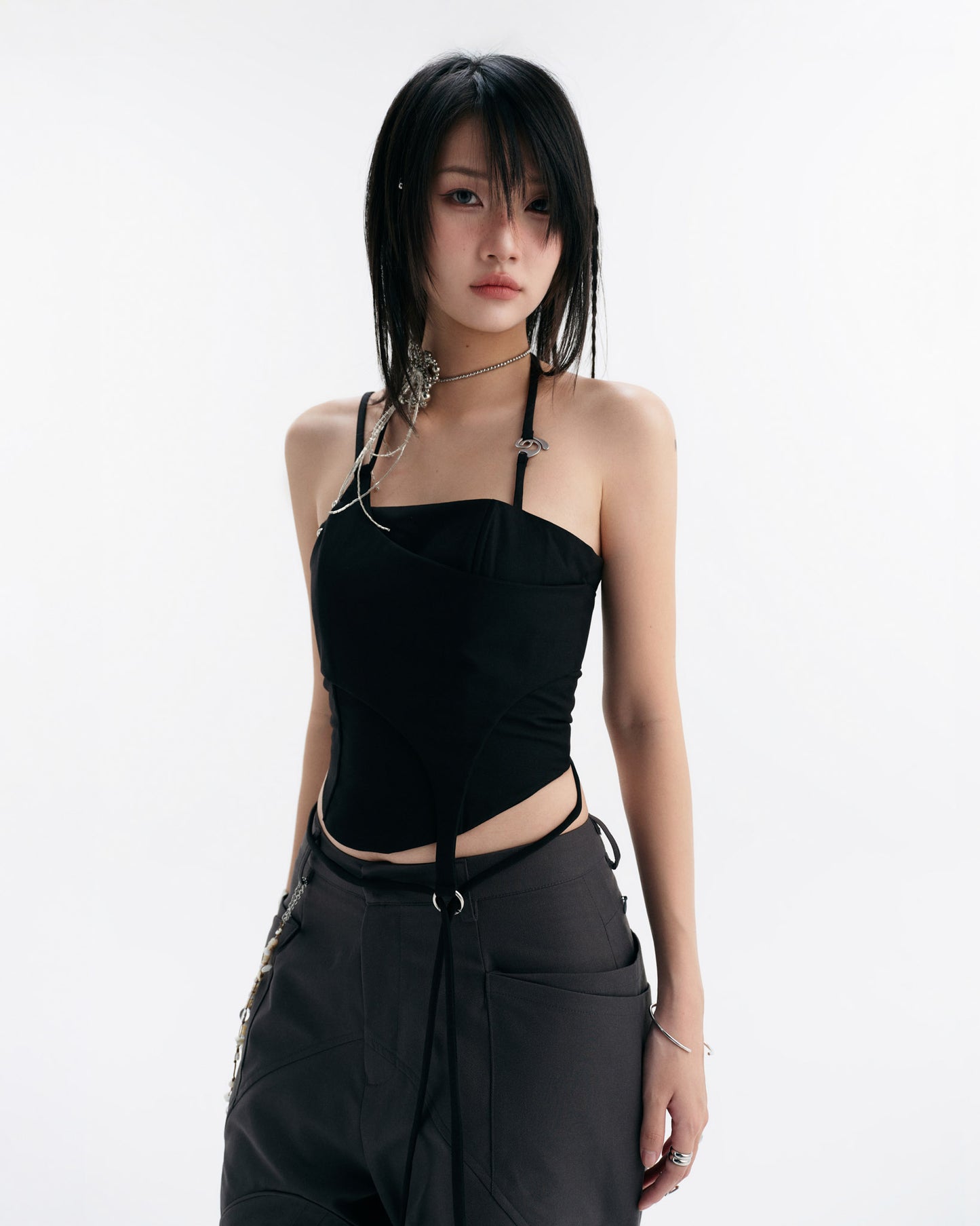 LULLABY HALTER TOP (BLACK)
