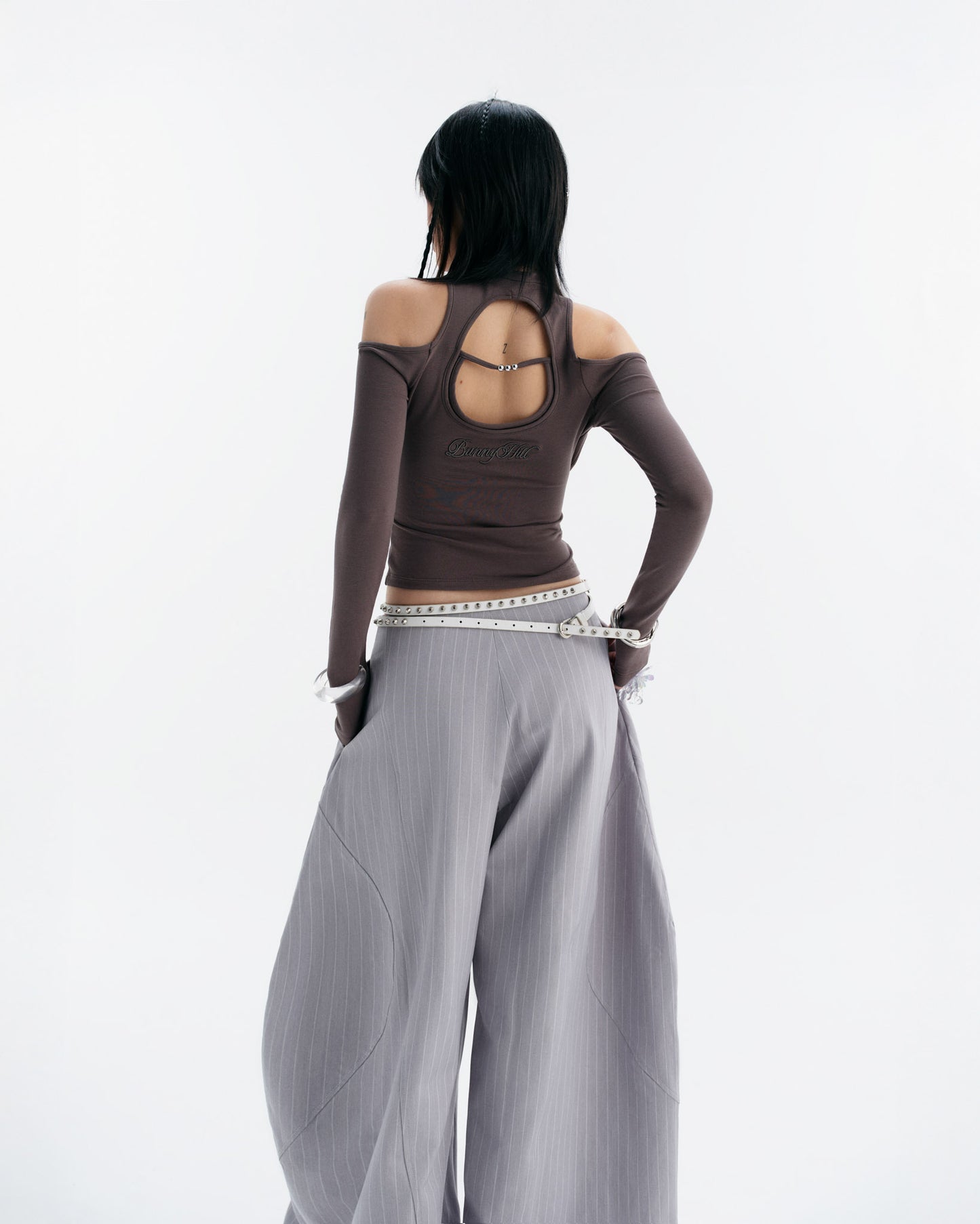 LUFT PANTS (GREY BLUE STRIPES)