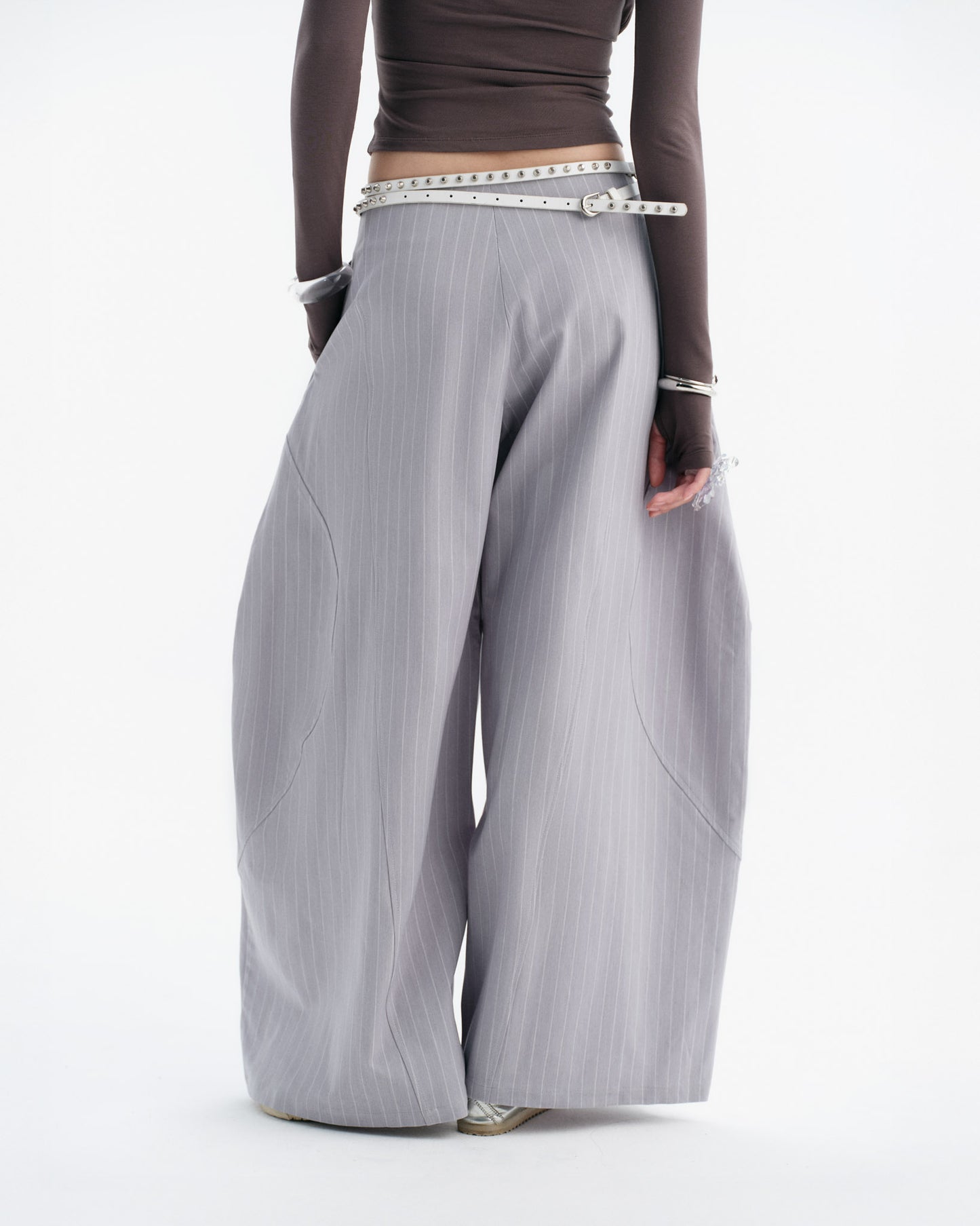 LUFT PANTS (GREY BLUE STRIPES)
