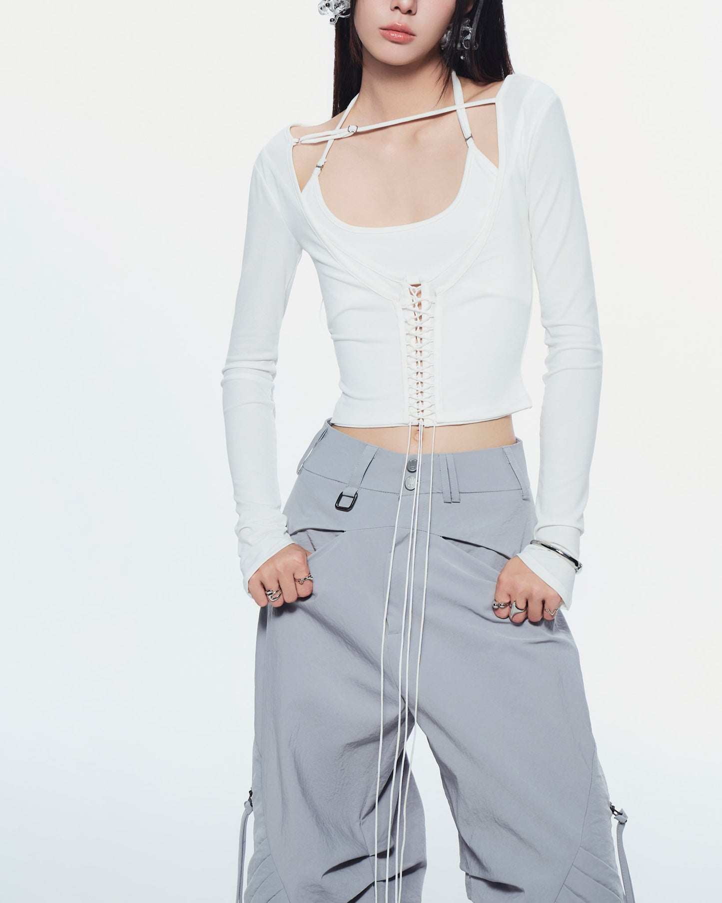 DEWDROP PANTS (GREY)
