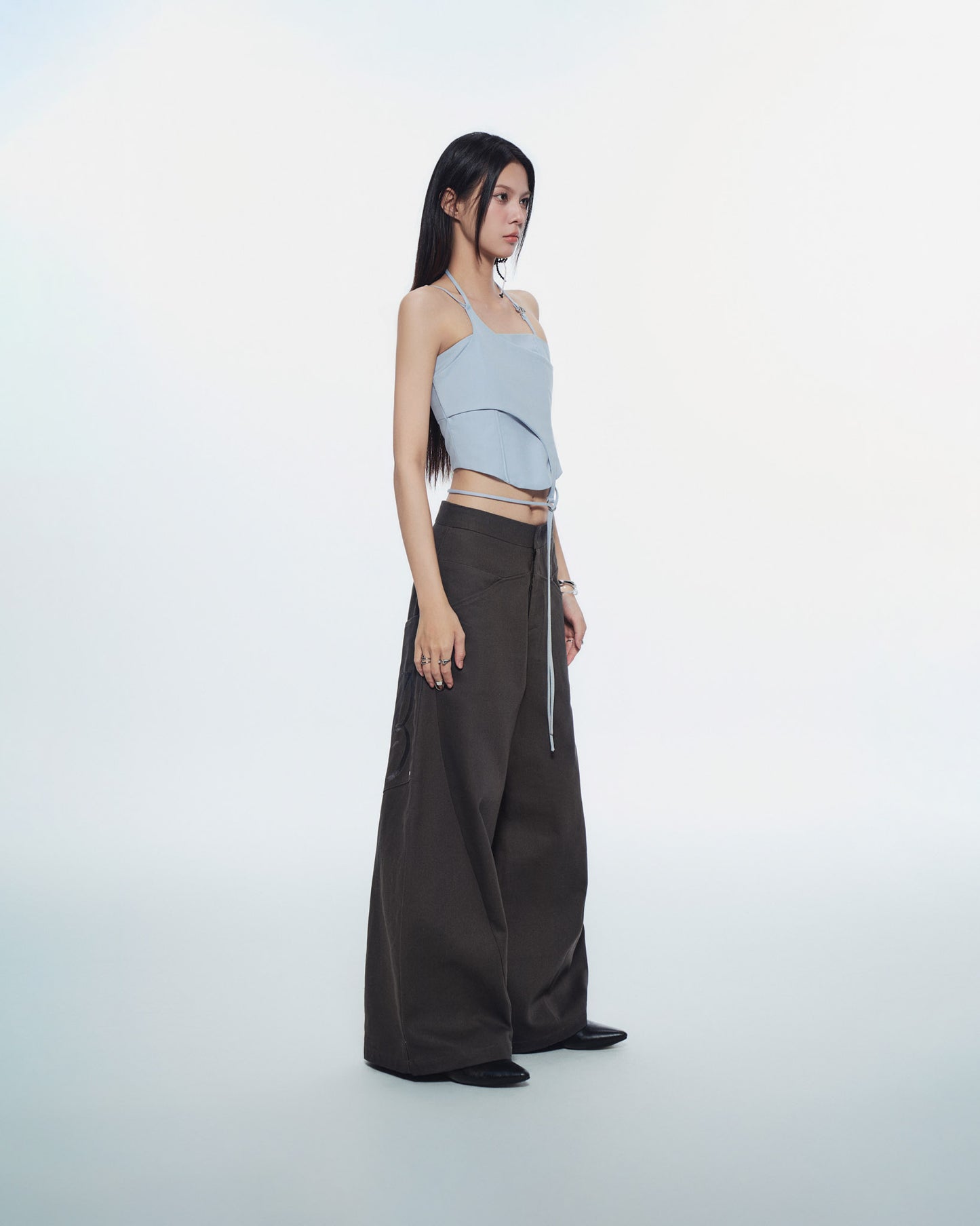 LULLABY HALTER TOP (BLUE)