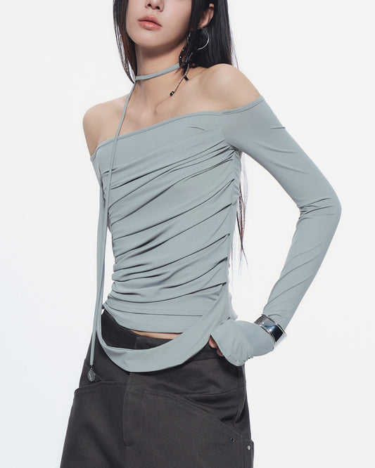 MELVIN LONG SLEEVE TOP (BLUE GREY)