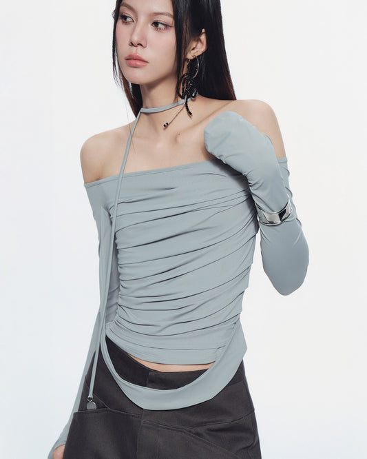 MELVIN LONG SLEEVE TOP (BLUE GREY)