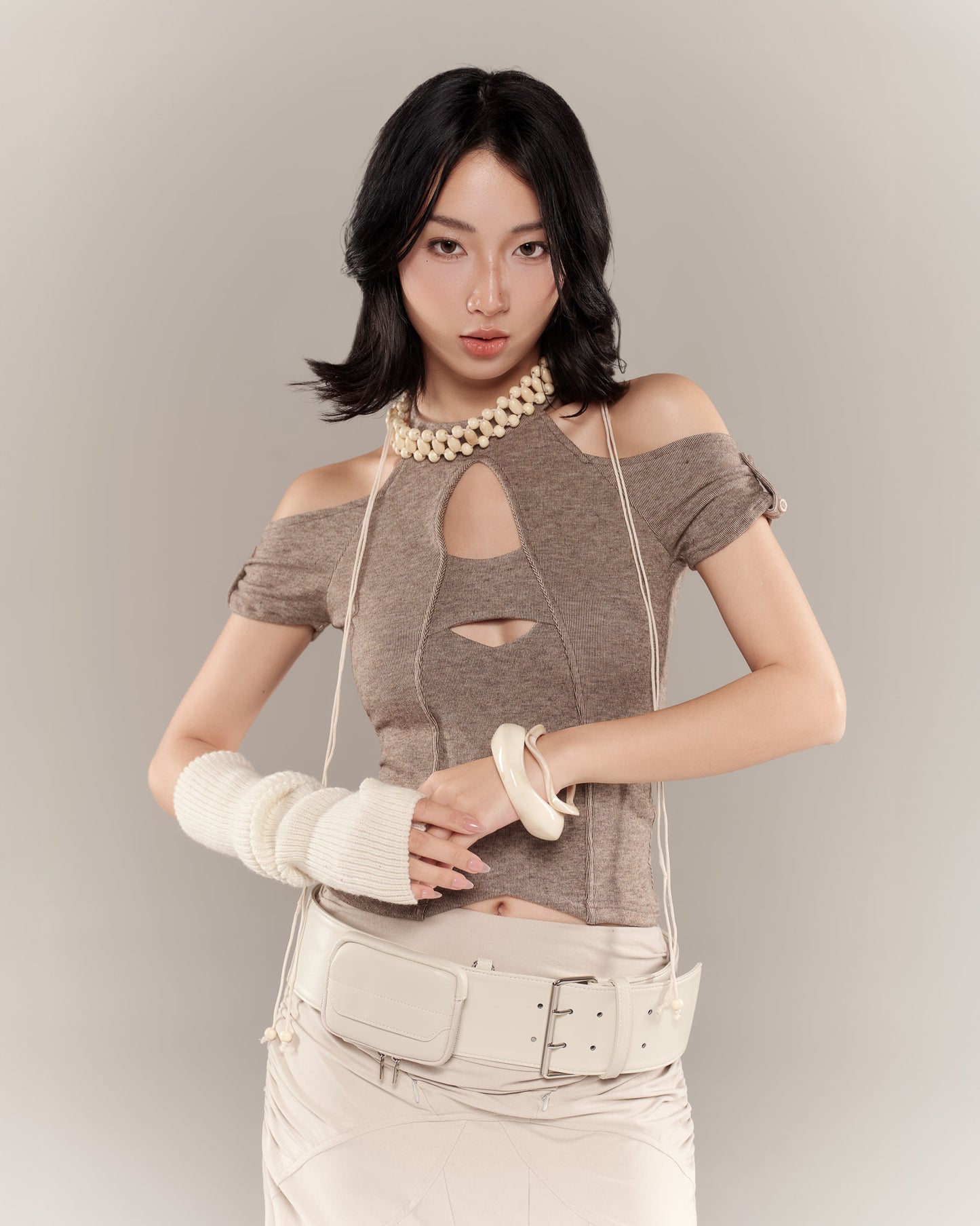 SHANNON SKIRT (BEIGE)