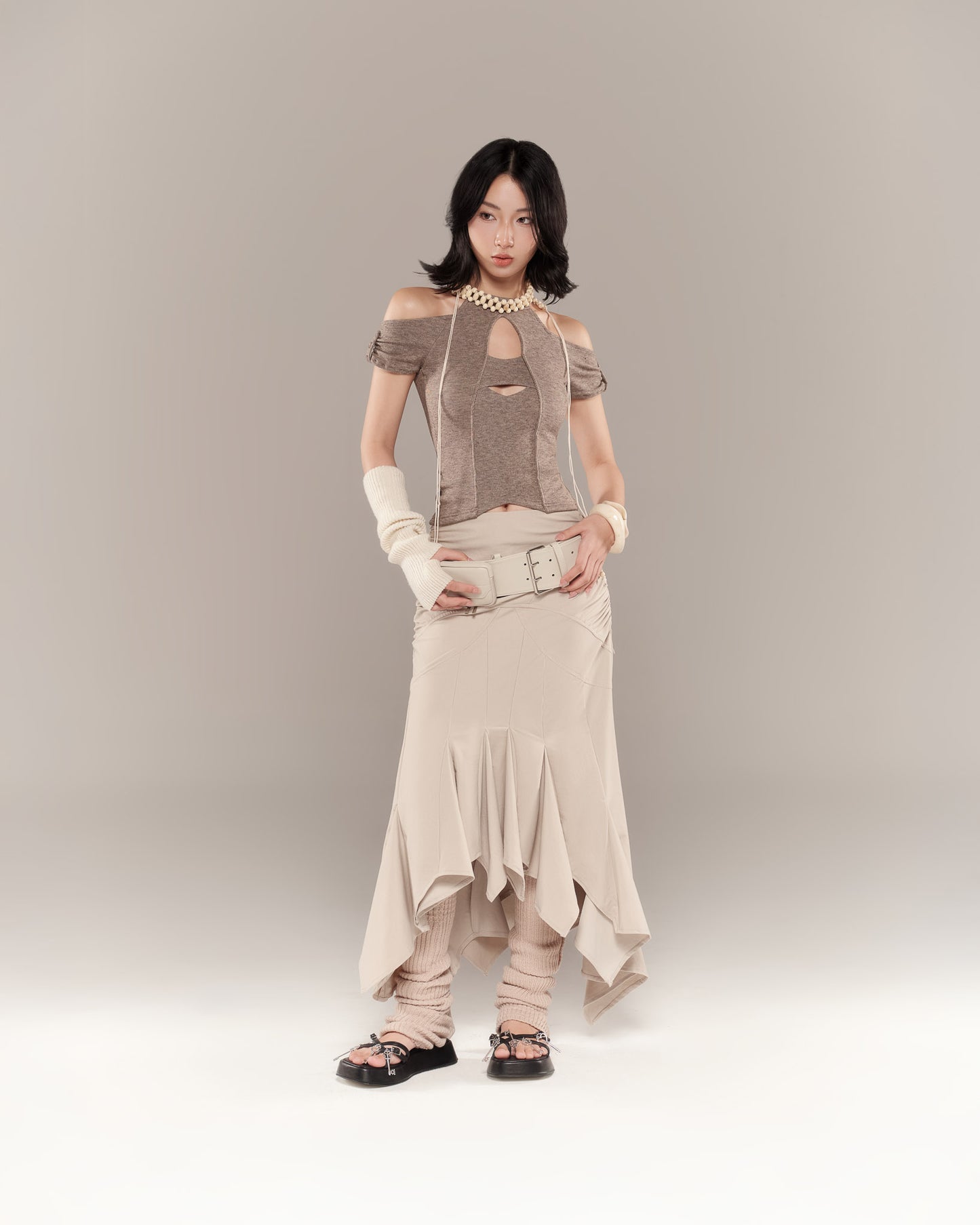 SHANNON SKIRT (BEIGE)