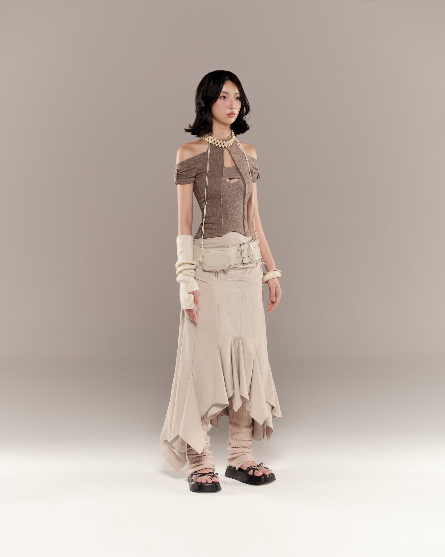 SHANNON SKIRT (BEIGE)