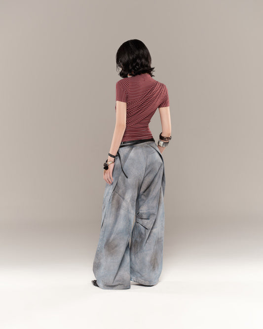 MONTY TOP (RED STRIPES)