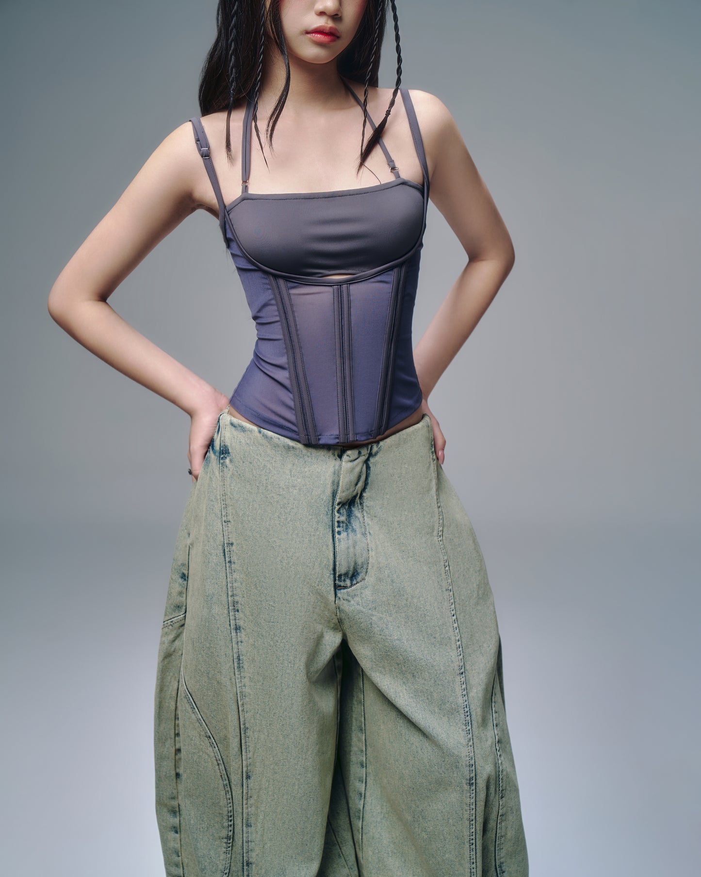MELIOS MESH TOP (DARK BLUE)