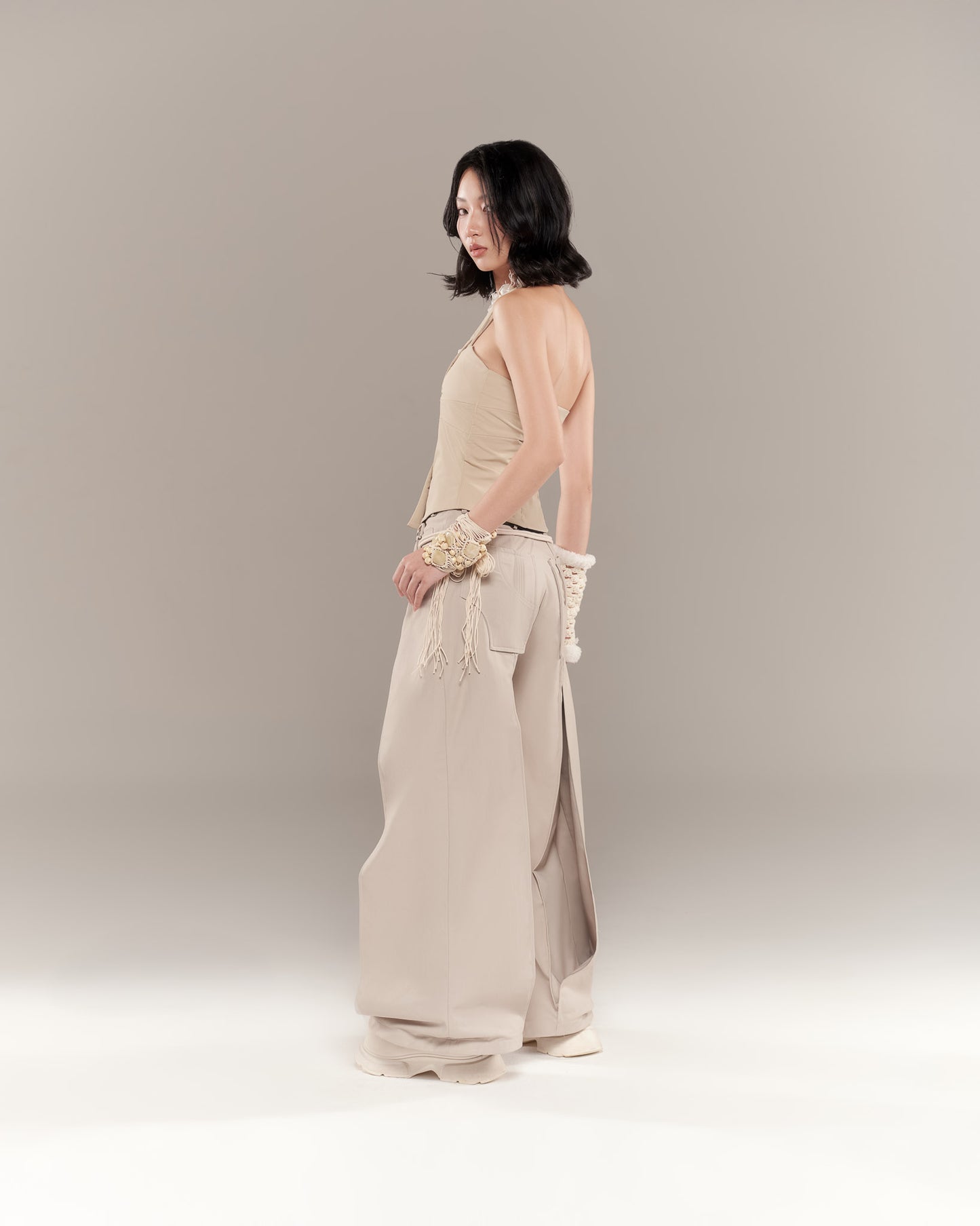 CALYPSO PANTS (GREY BEIGE)