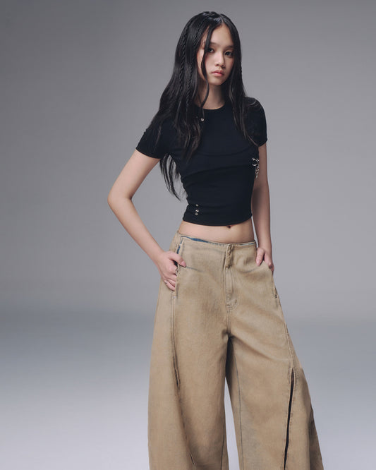 BUNNY CHARM VER.BABY TEE (BLACK)