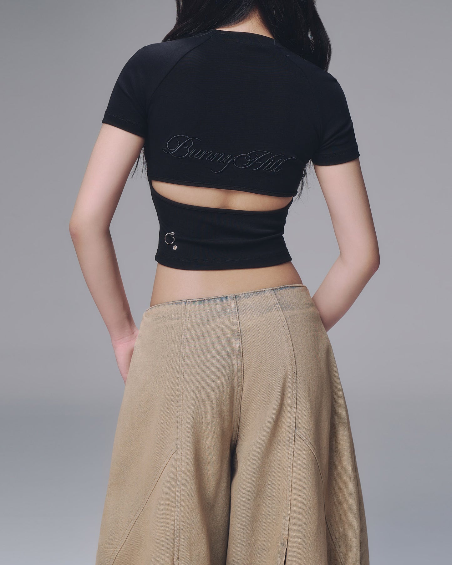 BUNNY CHARM VER.BABY TEE (BLACK)